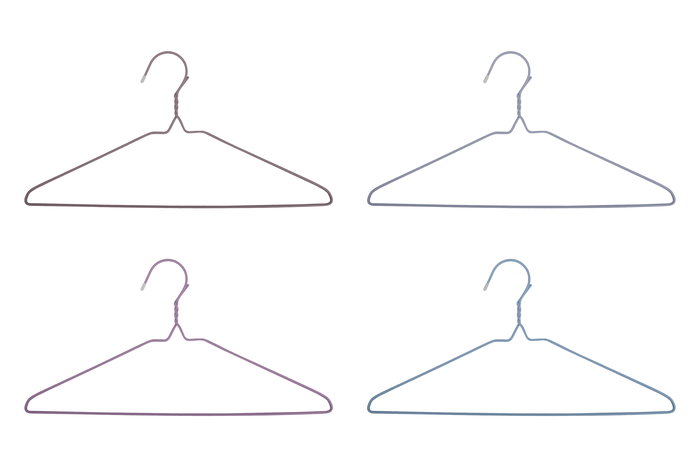 Inde Set 10 Perchas Metal Plastificado 40.5 cm Confortime (24 Unidades)