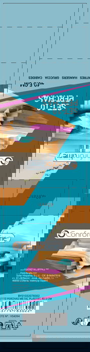 Inde Set 10 Perchas Metal Plastificado 40.5 cm Confortime (24 Unidades)