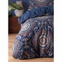 Aucune Juego de cama azul con funda nórdica 220x240 cm y 2 fundas de almohada 60x60 cm