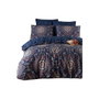 Aucune Juego de cama azul con funda nórdica 220x240 cm y 2 fundas de almohada 60x60 cm