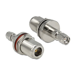 DeLOCK Adaptador N Buchse a RP-SMA Stecker para montaje 88847