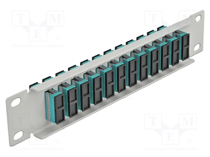 DeLOCK Patchpanel de fibra óptica de 10″ con 12 puertos SC Duplex