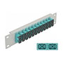 DeLOCK Patchpanel de fibra óptica 12 puertos SC Duplex 10″ aqua/gris
