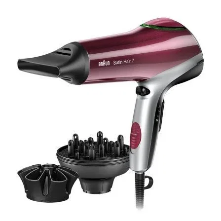 SECADOR DE PELO BRAUN SATÍN HAIR 7 HD770 - 2200W - 6 COMBINACIONES TEMPERATURA/FLUJO AIRE - TECNOLOGÍA COLOR SAVER / IONTEC