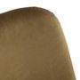 Versa Silla de Terciopelo Marrón con Patas de Madera, 42x45x88 cm (4 Unidades)