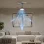 Philips Ventilador de Techo Olas Blanco/Madera con LED y Mando a Distancia
