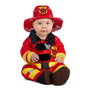 My Other Me Disfraz Bebé Bombero Talla 7-12 Meses Rojo