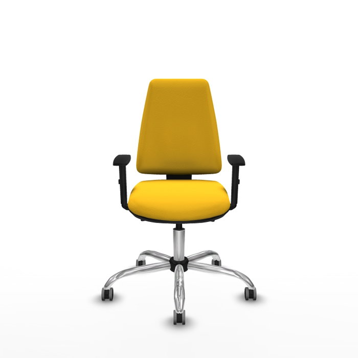 PIQUERAS Y CRESPO Silla de oficina Elche Amarillo con Mecanismo Asincro