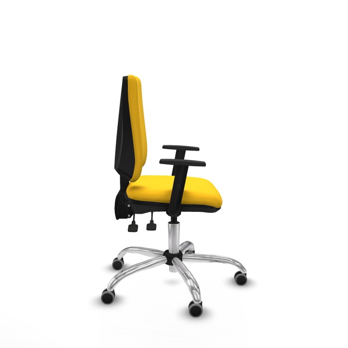 PIQUERAS Y CRESPO Silla de oficina Elche Amarillo con Mecanismo Asincro