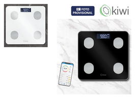 Inde Báscula de Baño Inteligente 180Kg, 26 x 2.1 x 26 cm (6 Unidades)