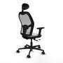 PIQUERAS Y CRESPO Silla de oficina Jorquera Sincro/Traslack Blanco/Gris