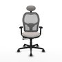 PIQUERAS Y CRESPO Silla de oficina Jorquera Sincro/Traslack Blanco/Gris