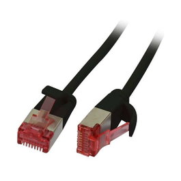 Synergy21 Cable de parcheo RJ45 CAT6 250MHz 0,15m negro slimline