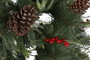DKD Home Decor Árbol de Navidad LED PVC 106x106x180 250L 821 Ramas Verde y Rojo