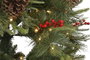 DKD Home Decor Árbol de Navidad LED PVC 106x106x180 250L 821 Ramas Verde y Rojo