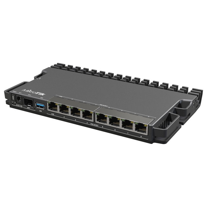 Mikrotik RouterBoard RB5009UPr+S+IN con 1 Puerto 2.5GbE, 7x 1GbE, PoE+ Out/In y 1x SFP+ Mikrotik RouterBoard RB5009UPr+S+IN con 1 Puerto 2.5GbE, 7x 1GbE, PoE+ Out/In y 1x SFP+