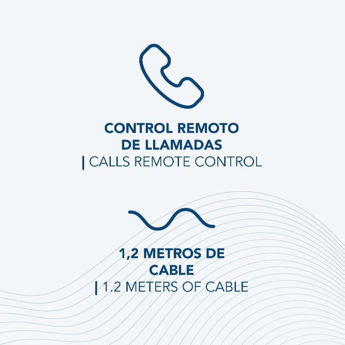 Daewoo DW2014 Auriculares in-ear blancos con micrófono