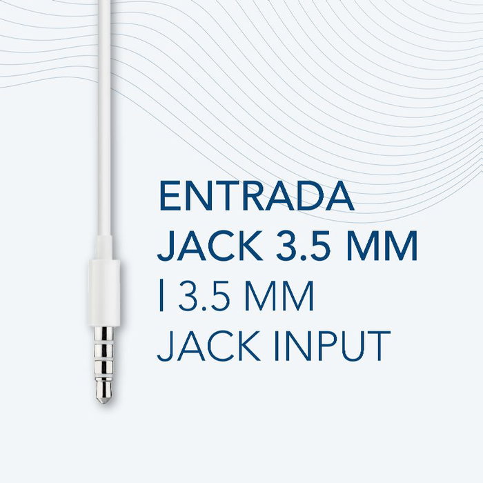 Daewoo DW2014 Auriculares in-ear blancos con micrófono