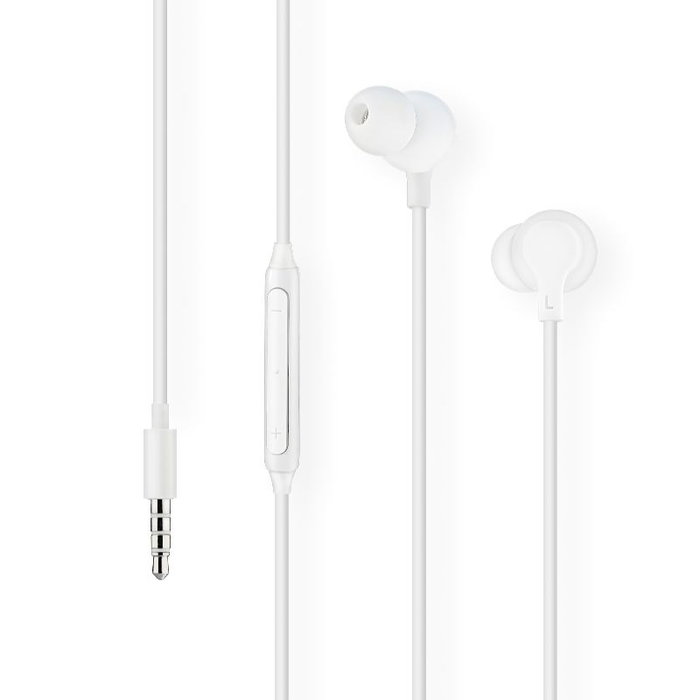 Daewoo DW2014 Auriculares in-ear blancos con micrófono
