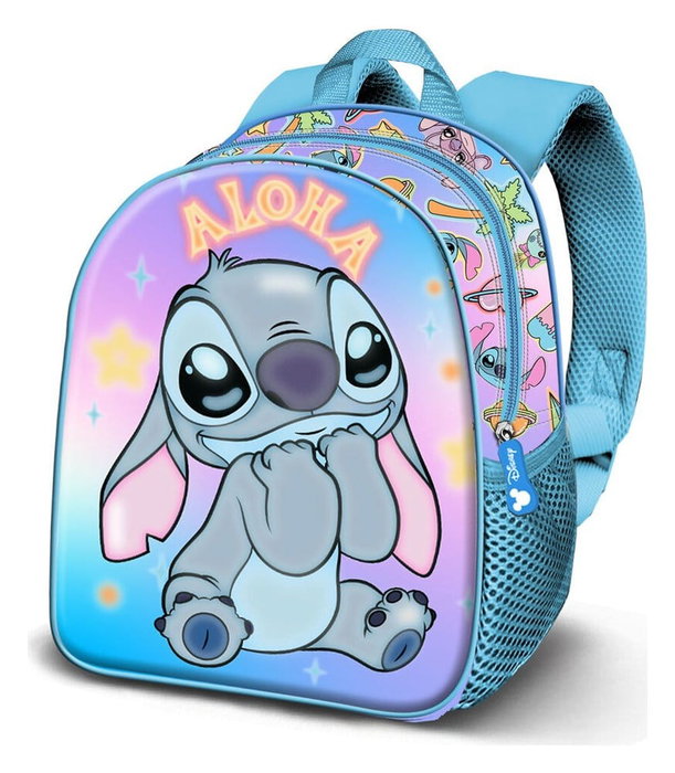 Karactermania Mochila Lilo y Stitch Basic Mischievous Azul
