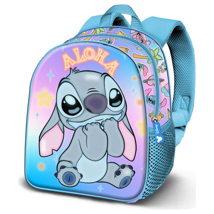 Karactermania Mochila Lilo y Stitch Basic Mischievous Azul