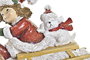 DKD Home Decor Figura de Resina Trineo Surtido de 2 Unidades