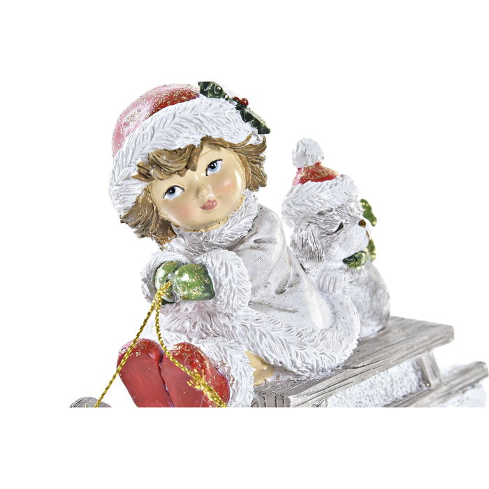 DKD Home Decor Figura de Resina Trineo Surtido de 2 Unidades DKD Home Decor Figura de Resina Trineo Surtido de 2 Unidades