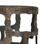 Portavelas Oro Envejecido Metal 15 X 15 X 25 cm