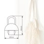 GSC Evolution Percha de acero inoxidable con pomo de ABS cromado 45x84mm