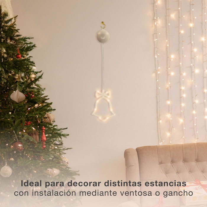 Bambasy Campana colgante de Navidad LED 3xAAA