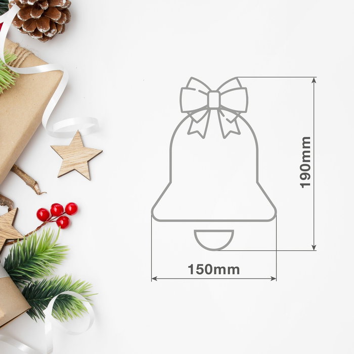Bambasy Campana colgante de Navidad LED 3xAAA