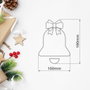 Bambasy Campana colgante de Navidad LED 3xAAA