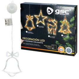 Bambasy Campana colgante de Navidad LED 3xAAA