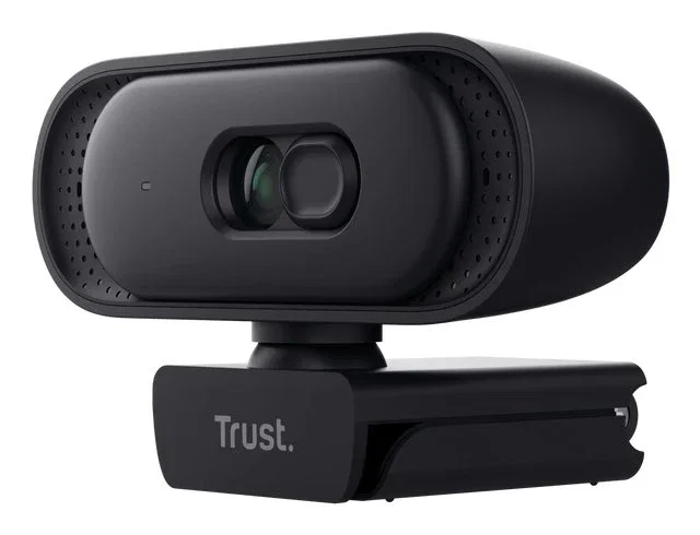 Trust Tomar 26141 Webcam QHD 2K con Obturador de Privacidad, Negro