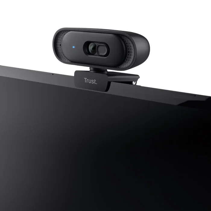 Trust Tomar 26141 Webcam QHD 2K con Obturador de Privacidad, Negro