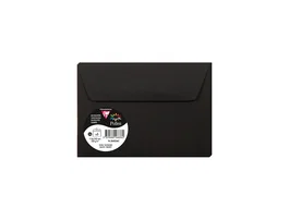 Clairefontaine Sobre Pollen Negro C6 Pack de 5 unidades