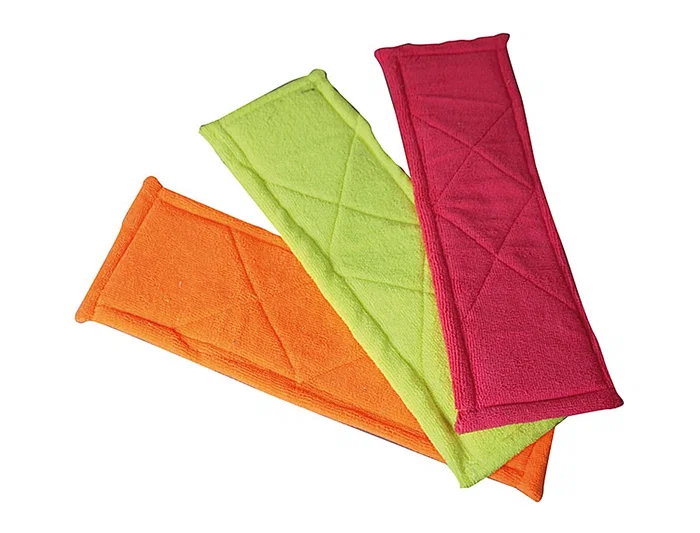 Blanca Recambio Mopa Microfibra 25 x 14 cm para Limpieza de Suelos, Multiusos, Absorción Grasa y Eliminación Polvo