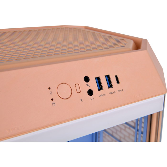 Thermaltake Tower 300 Peach Fuzz Micro Torre Durazno Thermaltake Tower 300 Peach Fuzz Micro Torre Durazno