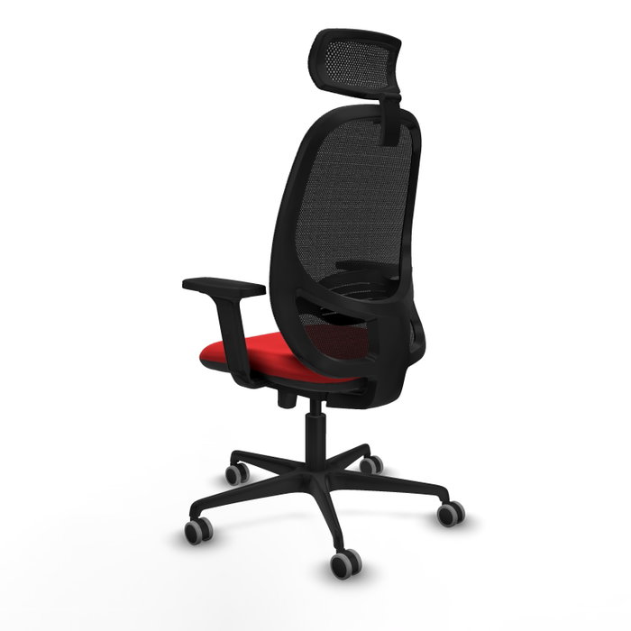 PIQUERAS Y CRESPO Silla de oficina Cilanco con mecanismo Sincro/Traslack, Rojo y Negro PIQUERAS Y CRESPO Silla de oficina Cilanco con mecanismo Sincro/Traslack, Rojo y Negro
