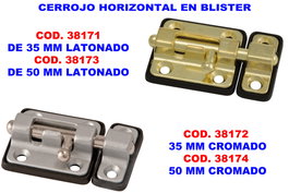 Cerrojo horizontal 50 mm cromado S-724