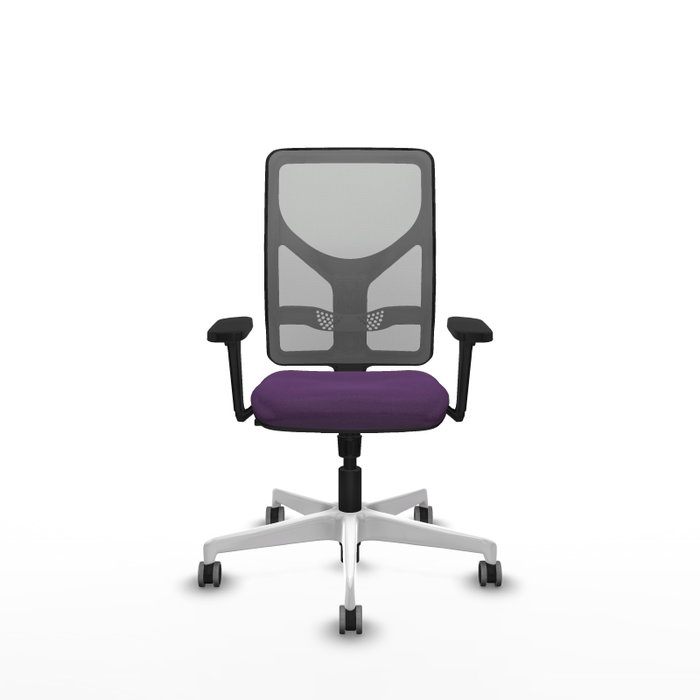 PIQUERAS Y CRESPO Silla de oficina Motilla con mecanismo Sincro, Morado y Gris