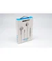 Eightt EAUR-HU Auriculares Intraaurales con Micrófono y Control de Volumen, Blanco