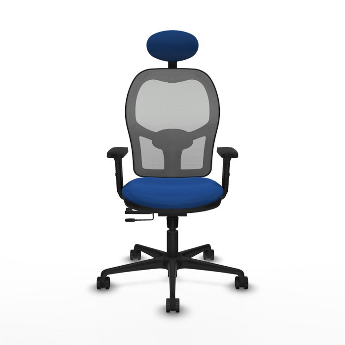PIQUERAS Y CRESPO Silla de oficina Jorquera Azul/Gris con Mecanismo Sincro/Traslack