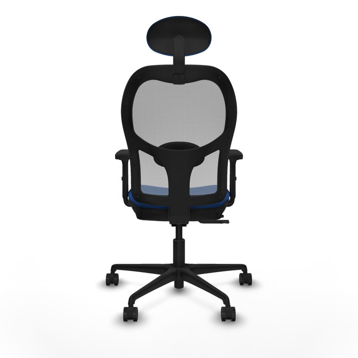 PIQUERAS Y CRESPO Silla de oficina Jorquera Azul/Gris con Mecanismo Sincro/Traslack