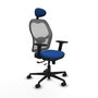 PIQUERAS Y CRESPO Silla de oficina Jorquera Azul/Gris con Mecanismo Sincro/Traslack