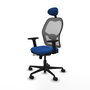 PIQUERAS Y CRESPO Silla de oficina Jorquera Azul/Gris con Mecanismo Sincro/Traslack