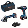 Bosch Kit Taladro Batería GBH 18V-21 y Amoladora GWS 18V-7