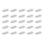 Emuca Lote de 25 tiradores para mueble Picanya, L45mm, intereje 32mm, Aluminio, Anodizado mate