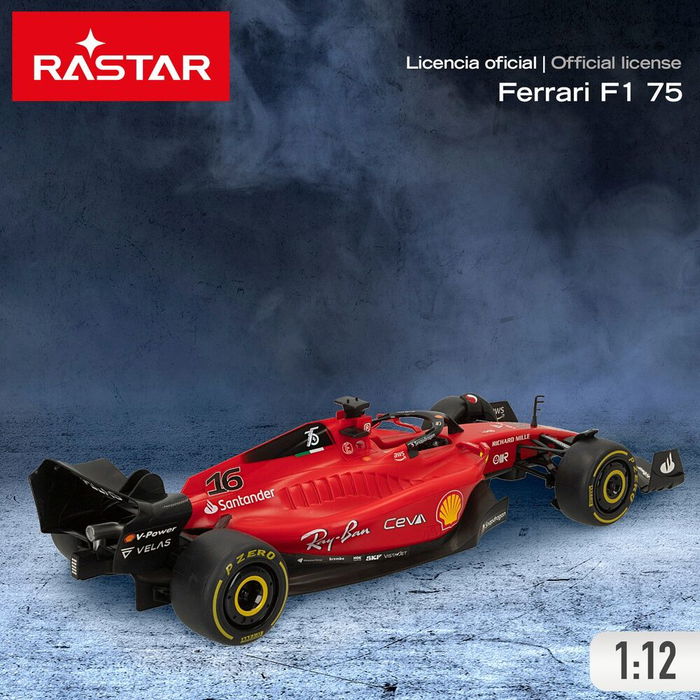 RASTAR Coche Ferrari Formula 1 Radio Control Eléctrico 1:12 53x22x17cm +6 años 6 Funciones