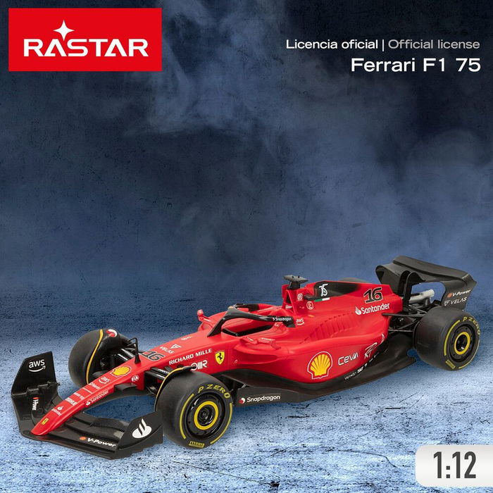 RASTAR Coche Ferrari Formula 1 Radio Control Eléctrico 1:12 53x22x17cm +6 años 6 Funciones